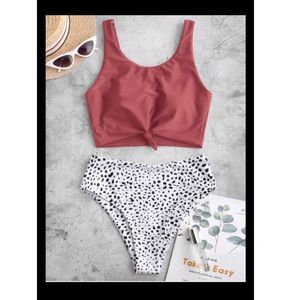 Zaful Animal Print Tankini